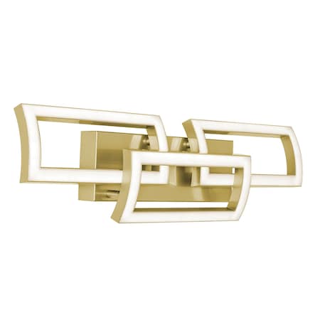 Afx Sia 24 in. LED Vanity - Gold SIAV2407LAJUDGD